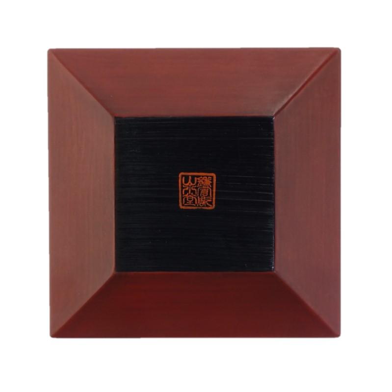 Square small plate (12.5cm) / peony