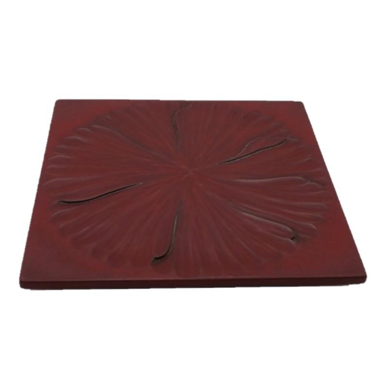Square small plate (12.5cm) / peony