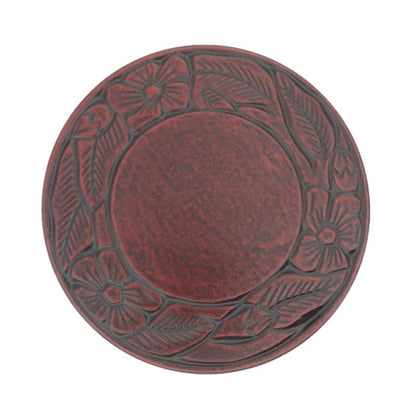 Teapot coaster (12cm) / small flower on rim