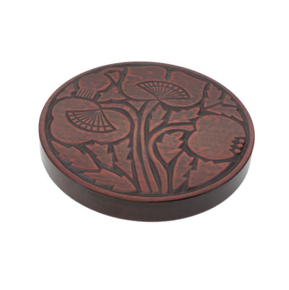Teapot coaster (12cm) / poppy