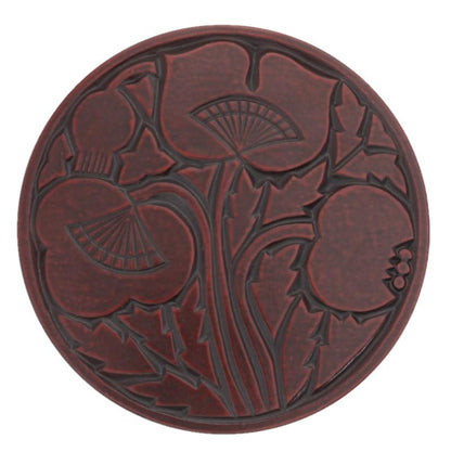 Teapot coaster (13.5cm) / poppy