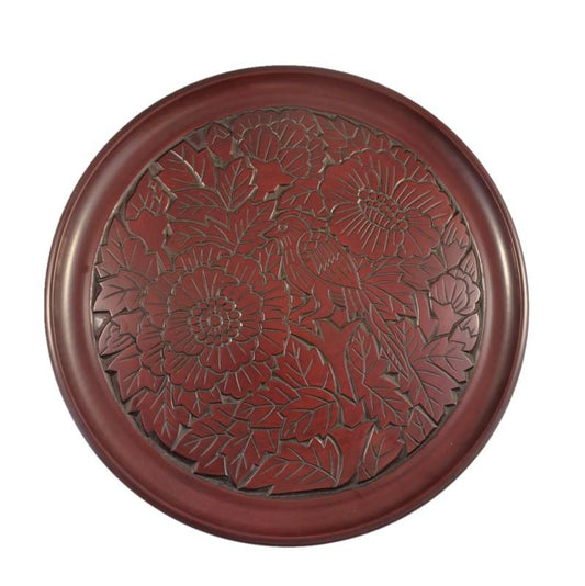 尺丸盆 花鳥図