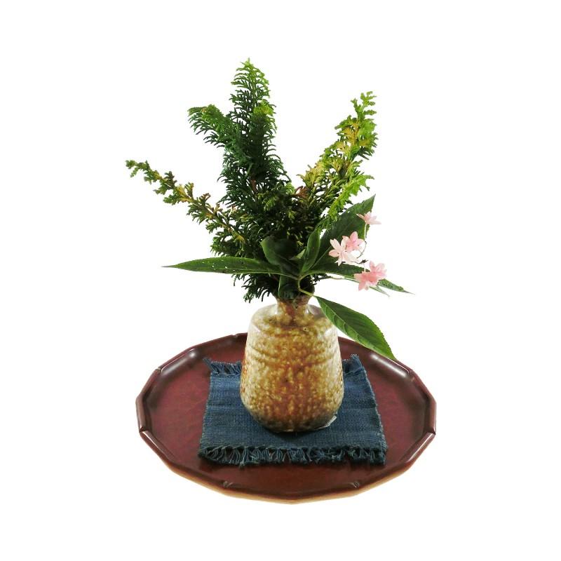 8寸輪花盆 スミ切刀痕