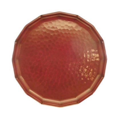 Hexadecagonal tray (27cm) / chisel mark