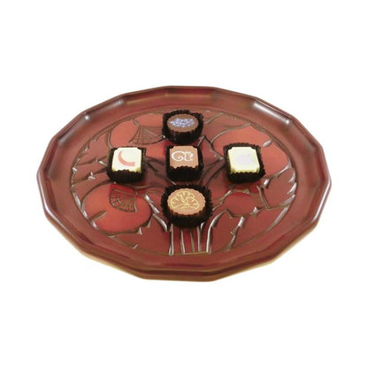 Hexadecagonal tray (27cm) / poppy