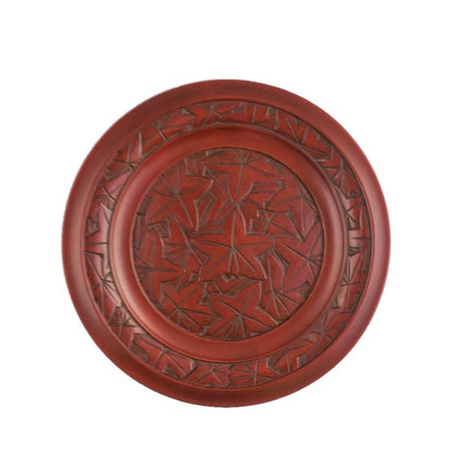 7寸桃皿 紅葉