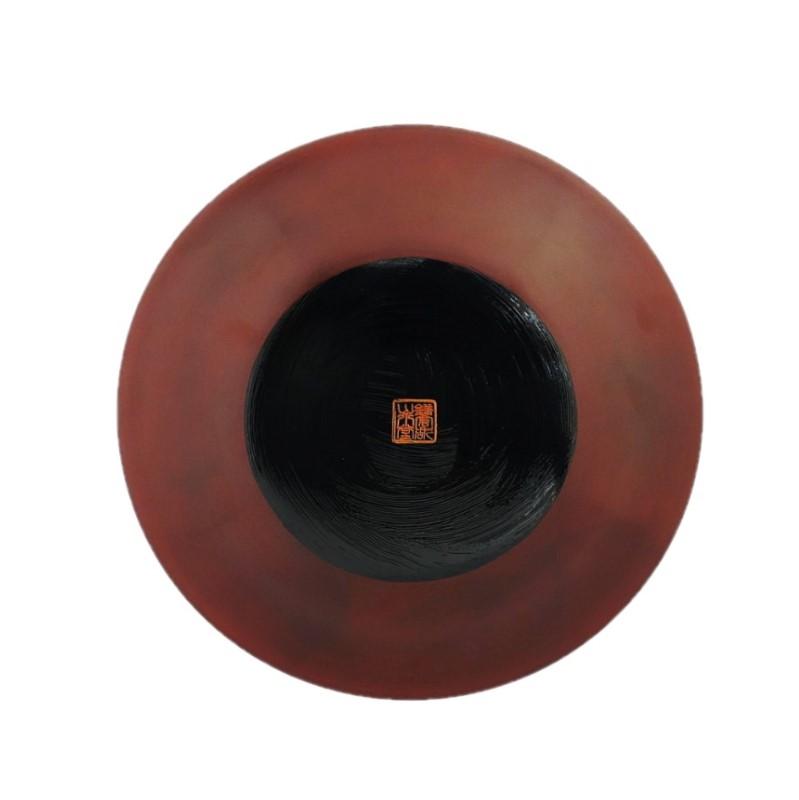 7寸桃皿 紅葉