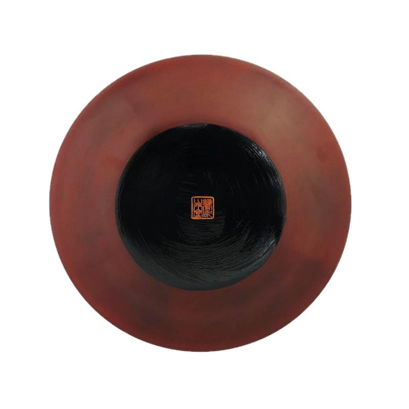 7寸桃皿 笹